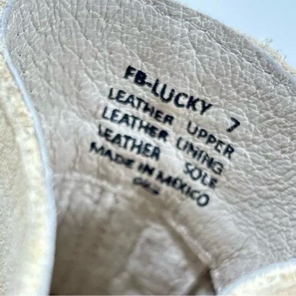 Freebird Womens Beige Lucky Distressed Strappy Buckle Detail Heeled Mules Size 7 - Picture 9 of 10